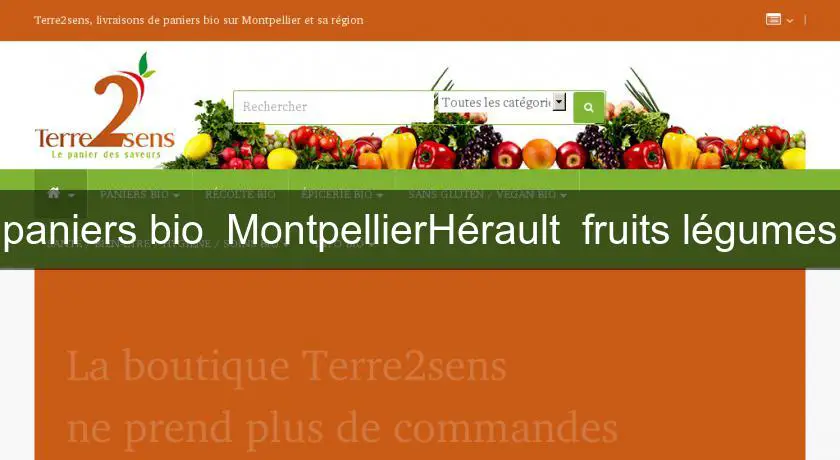 paniers bio  MontpellierHérault  fruits légumes
