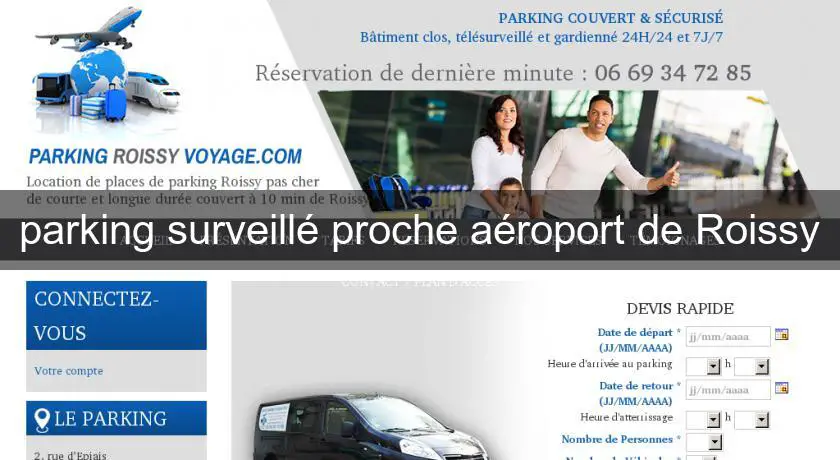 parking surveillé proche aéroport de Roissy