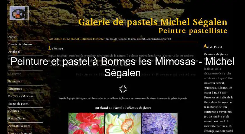 Peinture et pastel à Bormes les Mimosas - Michel Ségalen