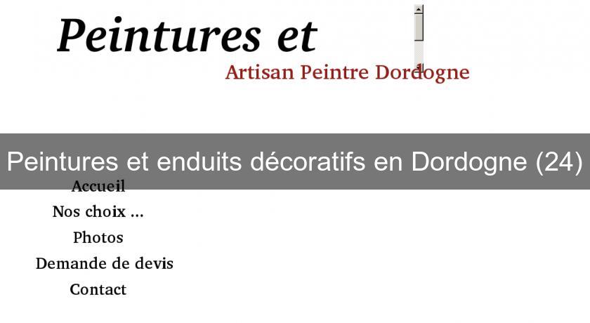 Peintures et enduits décoratifs en Dordogne (24)