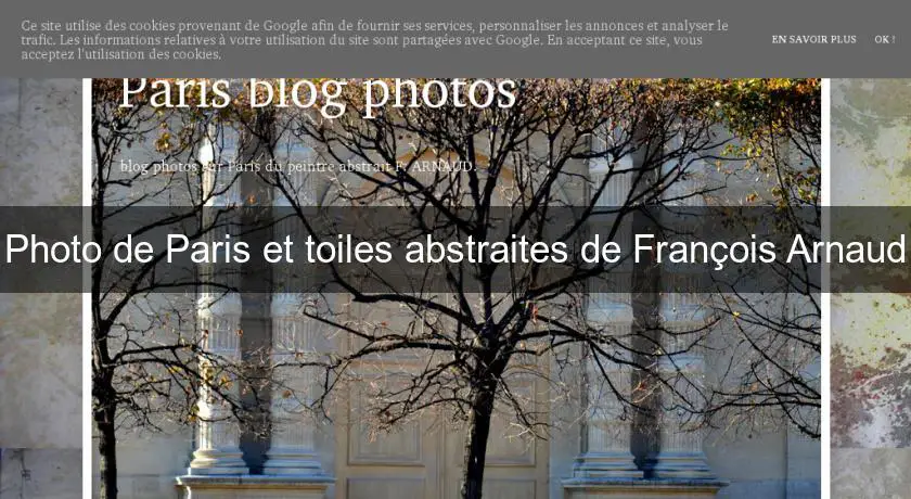 Photo de Paris et toiles abstraites de François Arnaud