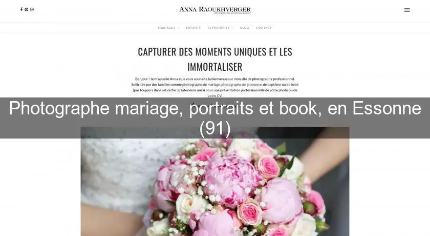 Photographe mariage, portraits et book, en Essonne (91)