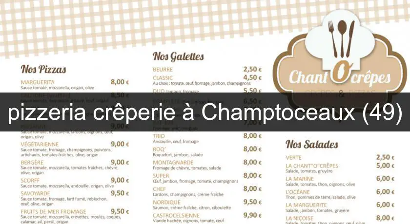 pizzeria crêperie à Champtoceaux (49)