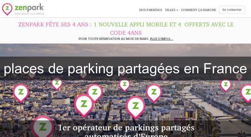 places de parking partagées en France