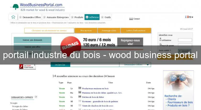 portail industrie du bois - wood business portal