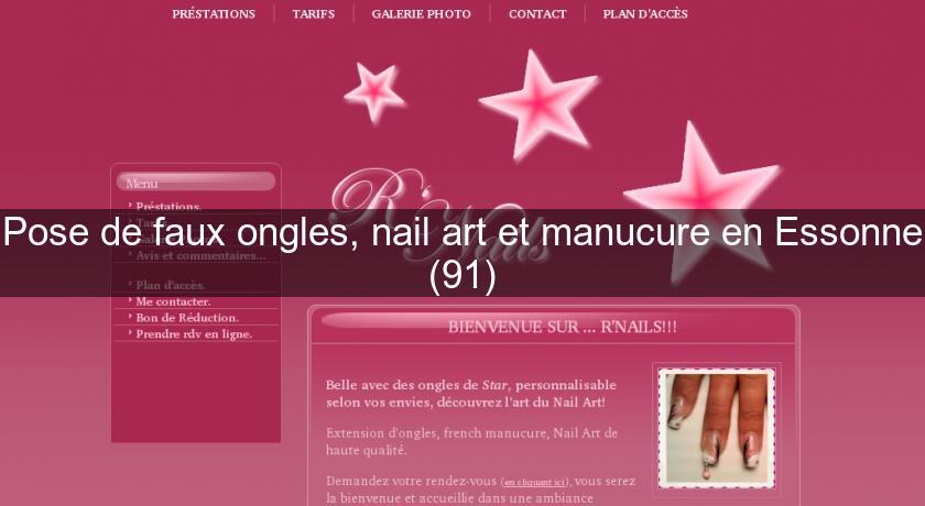 Pose de faux ongles, nail art et manucure en Essonne (91)