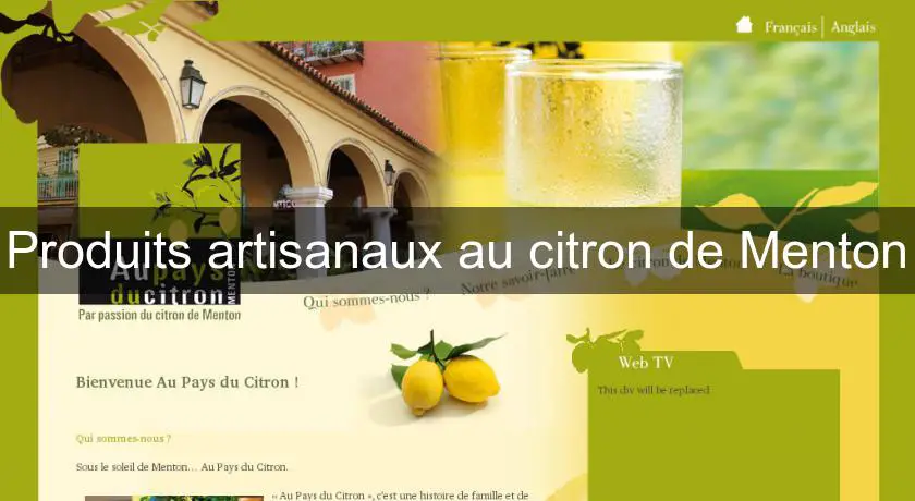 Produits artisanaux au citron de Menton