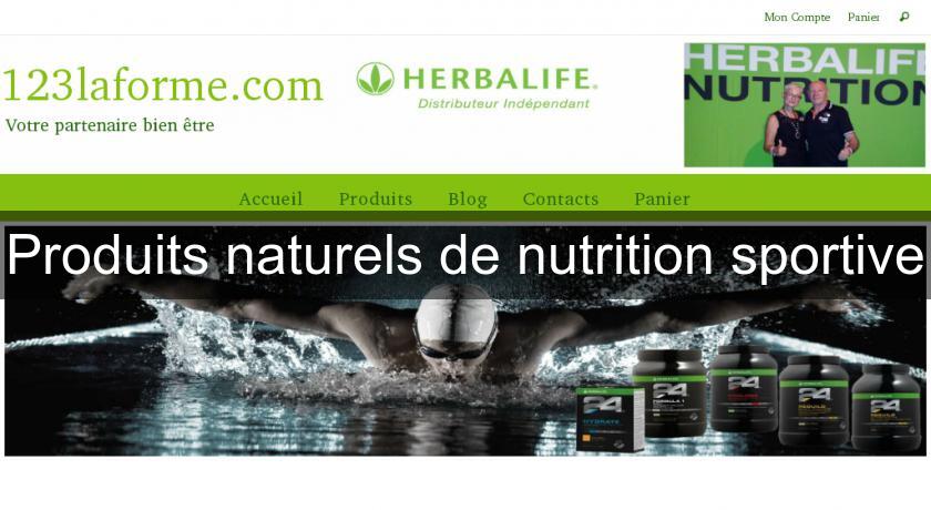 Produits naturels de nutrition sportive
