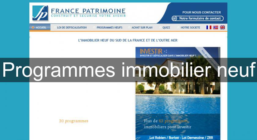 Programmes immobilier neuf