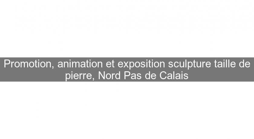 Promotion, animation et exposition sculpture taille de pierre, Nord Pas de Calais