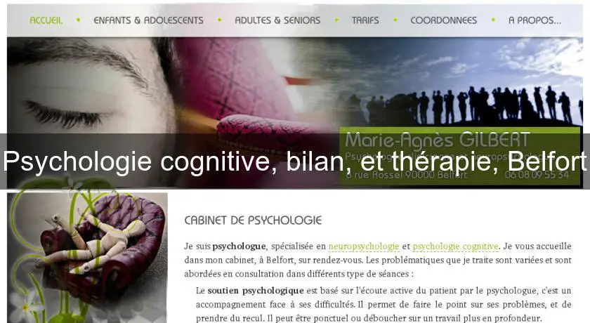Psychologie cognitive, bilan, et thérapie, Belfort