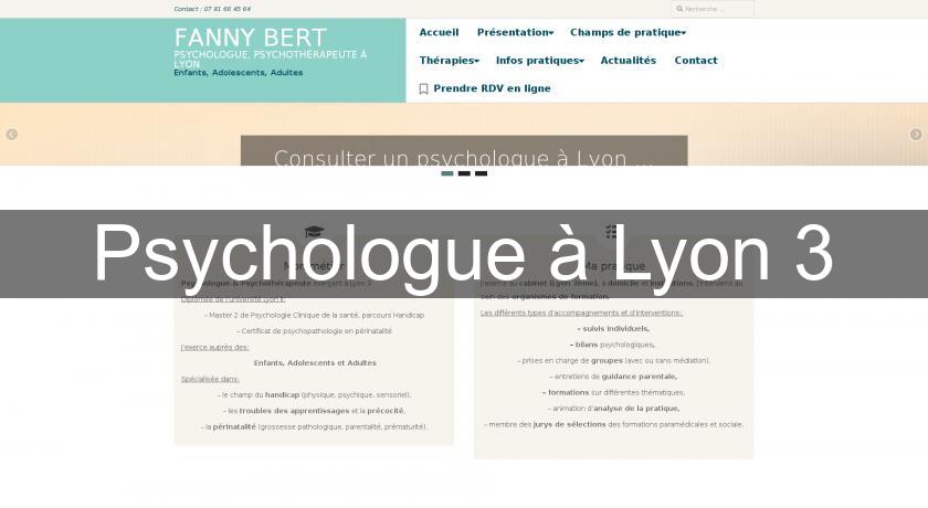 Psychologue à Lyon 3