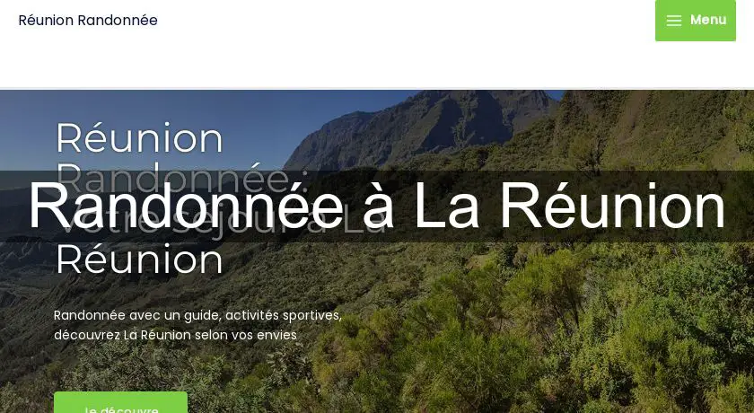 Randonnée à La Réunion