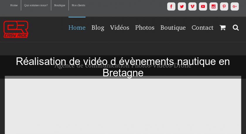 Réalisation de vidéo d'évènements nautique en Bretagne