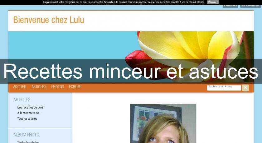 Recettes minceur et astuces