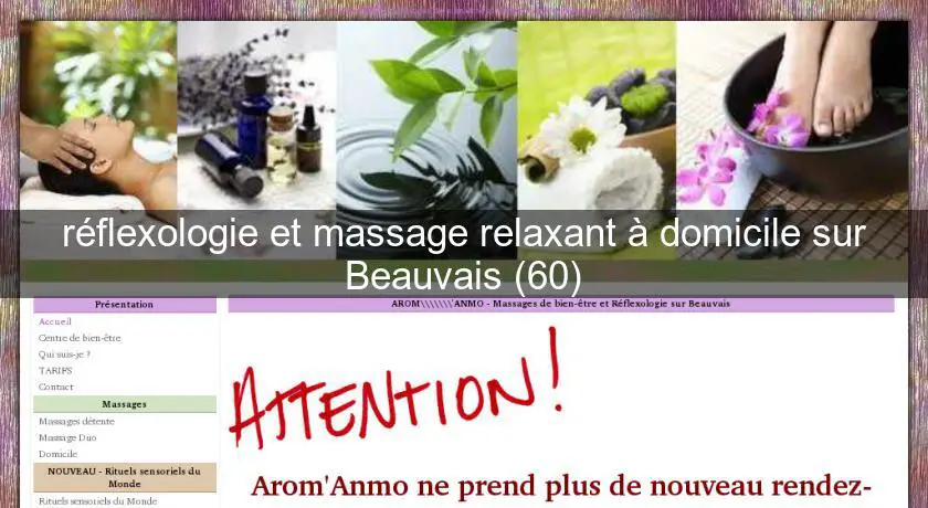 réflexologie et massage relaxant à domicile sur Beauvais (60)