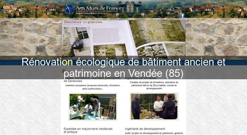 Rénovation écologique de bâtiment ancien et patrimoine en Vendée (85)