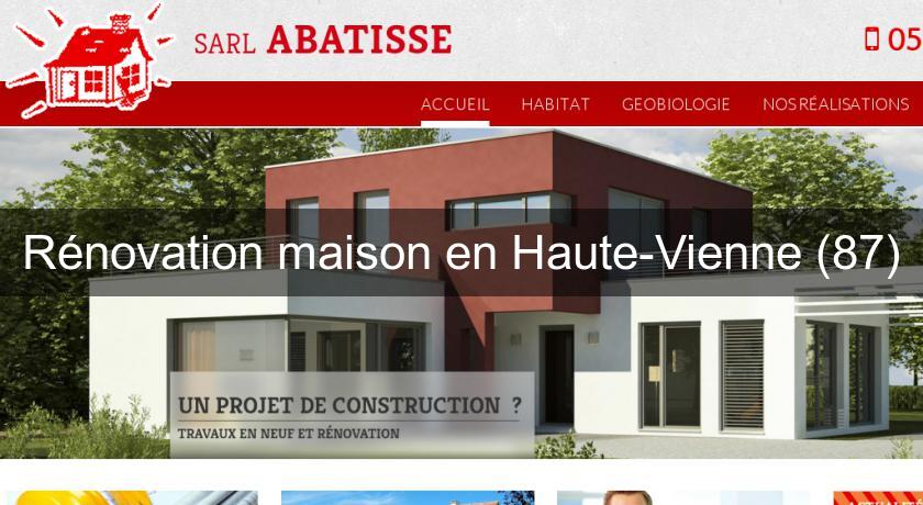 Rénovation maison en Haute-Vienne (87)