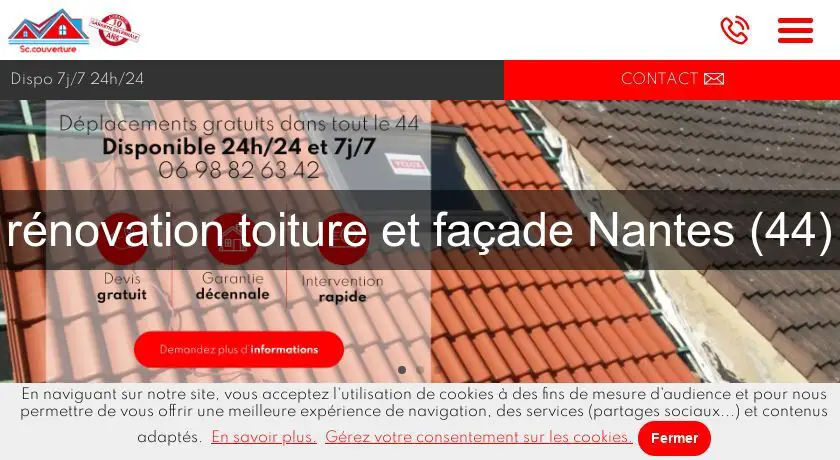 rénovation toiture et façade Nantes (44)