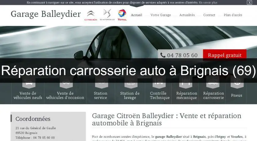 Réparation carrosserie auto à Brignais (69)