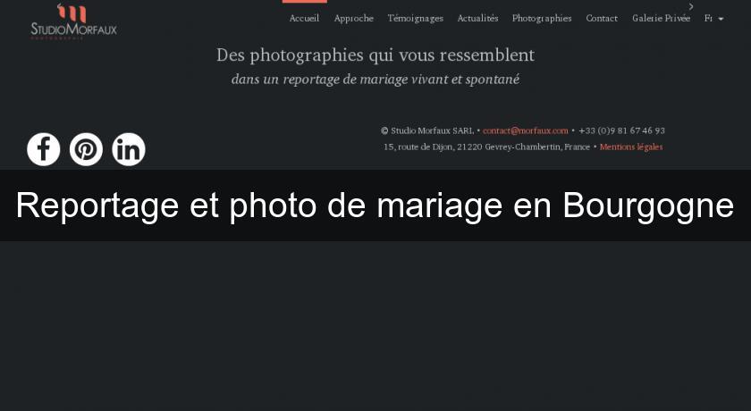 Reportage et photo de mariage en Bourgogne