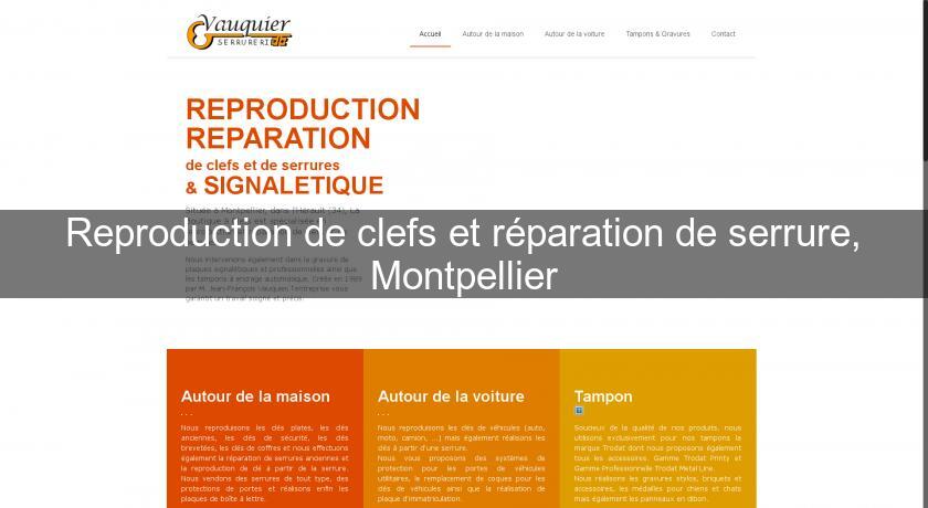 Reproduction de clefs et réparation de serrure, Montpellier