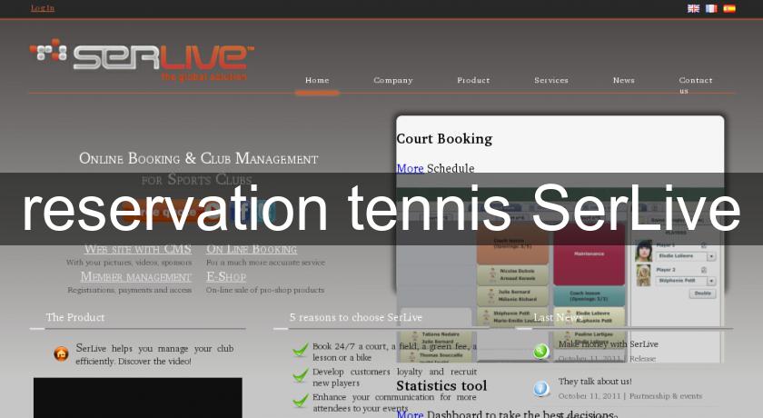 reservation tennis SerLive
