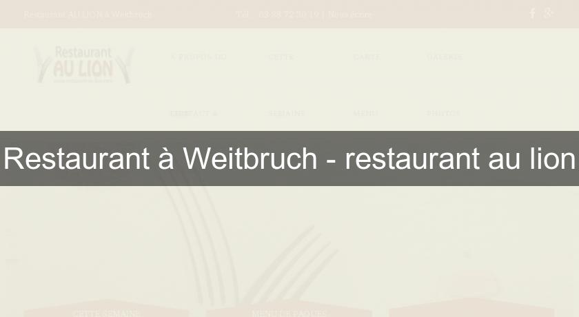 Restaurant à Weitbruch - restaurant au lion