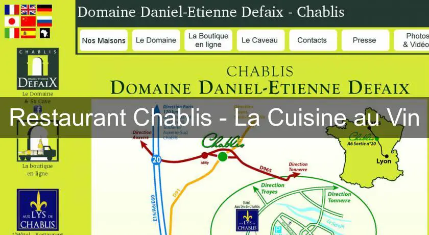 Restaurant Chablis - La Cuisine au Vin