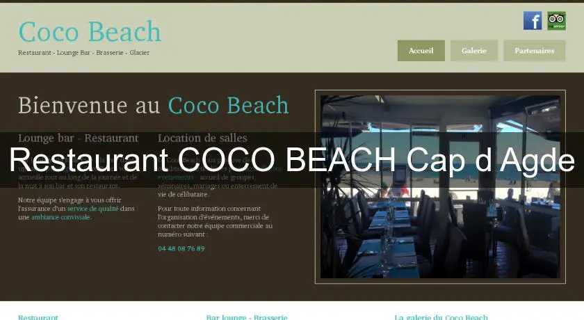 Restaurant COCO BEACH Cap d'Agde