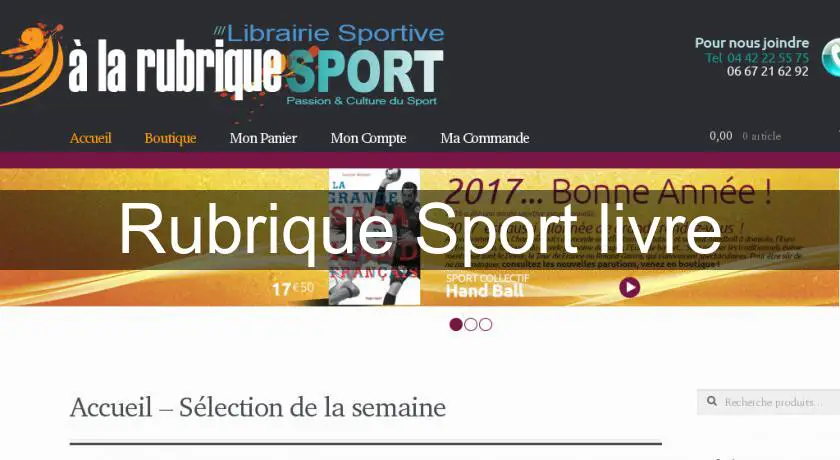 Rubrique Sport livre