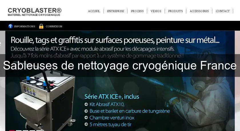 Sableuses de nettoyage cryogénique France