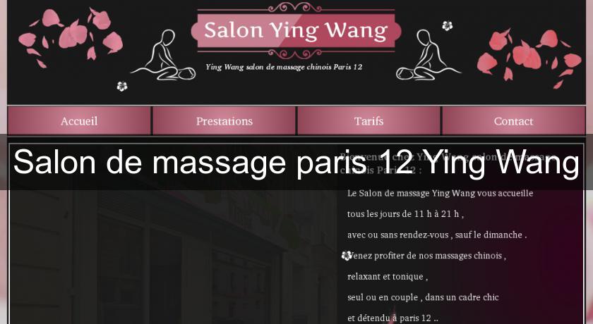 Salon de massage paris 12 Ying Wang