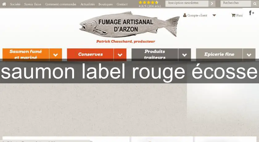 saumon label rouge écosse