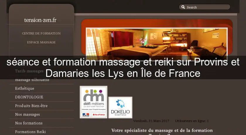 séance et formation massage et reiki sur Provins et Damaries les Lys en Île de France