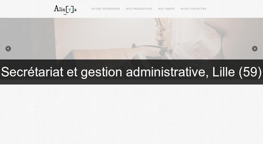 Secrétariat et gestion administrative, Lille (59)
