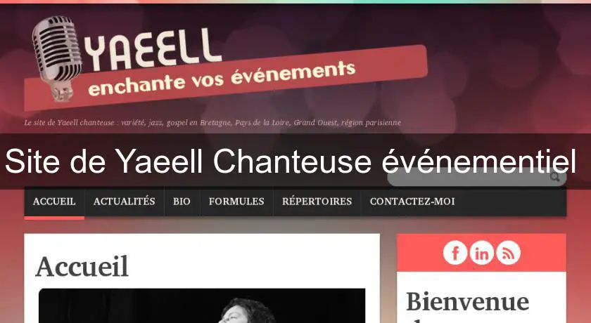 Site de Yaeell Chanteuse événementiel 