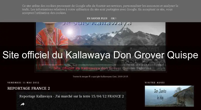 Site officiel du Kallawaya Don Grover Quispe