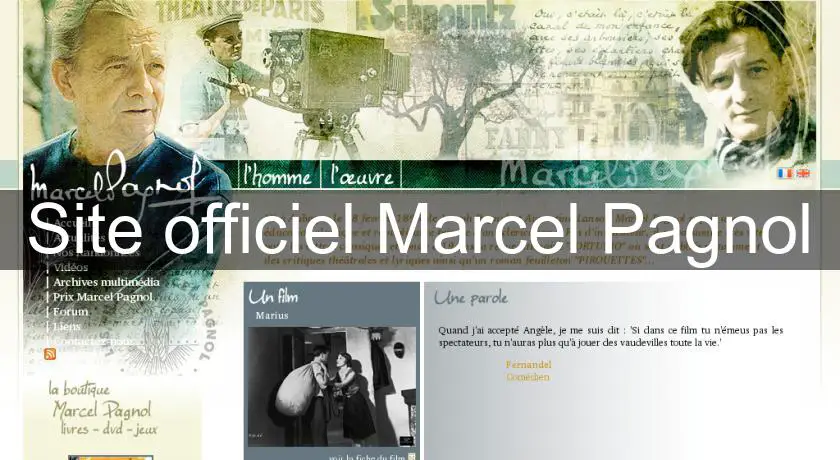 Site officiel Marcel Pagnol