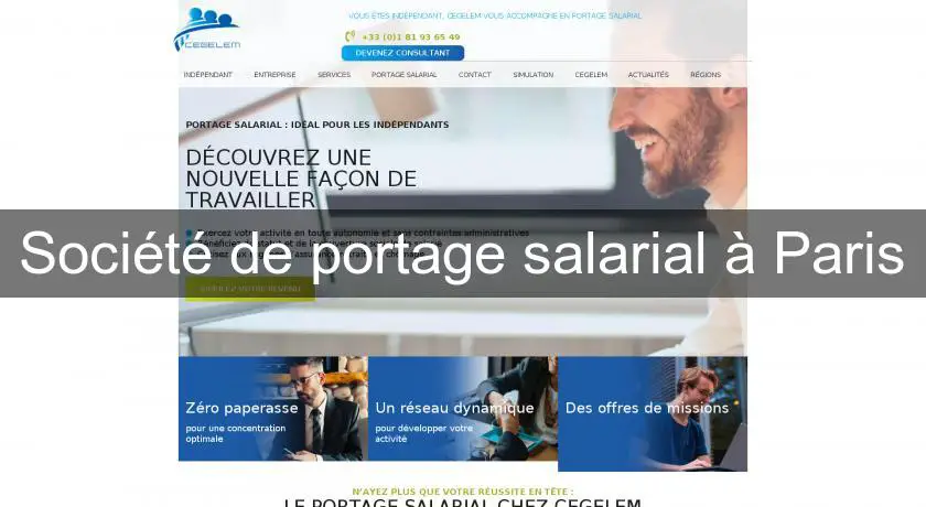 Société de portage salarial à Paris