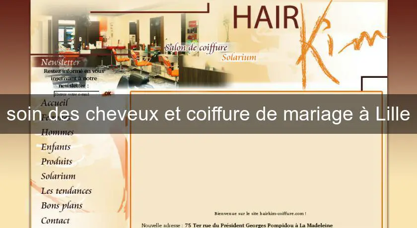 soin des cheveux et coiffure de mariage à Lille