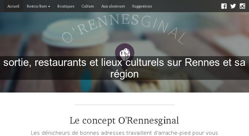 sortie, restaurants et lieux culturels sur Rennes et sa région