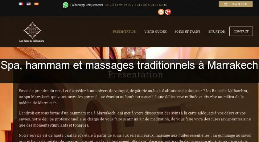 Spa, hammam et massages traditionnels à Marrakech 
