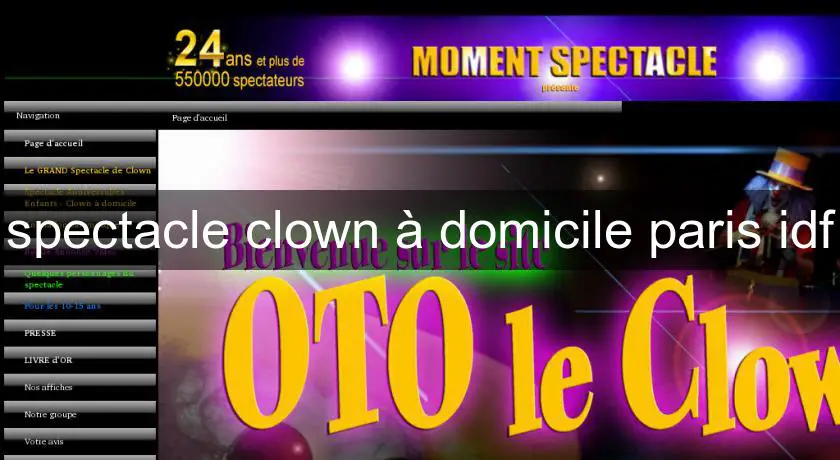 spectacle clown à domicile paris idf