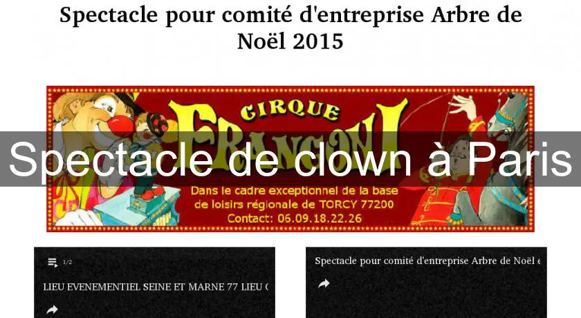 Spectacle de clown à Paris