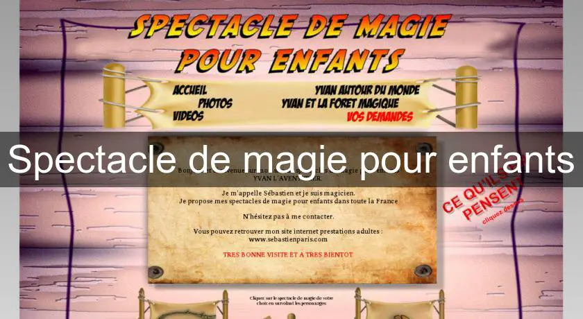 Spectacle de magie pour enfants