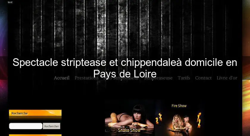 Spectacle striptease et chippendaleà domicile en Pays de Loire