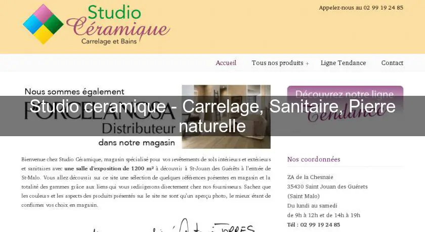 Studio ceramique - Carrelage, Sanitaire, Pierre naturelle