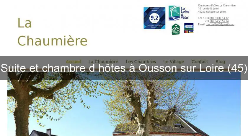 Suite et chambre d'hôtes à Ousson sur Loire (45)