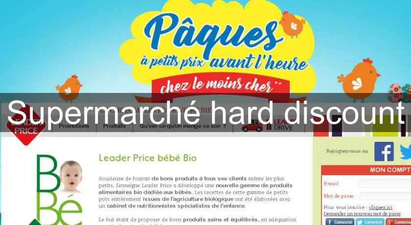 Supermarché hard discount